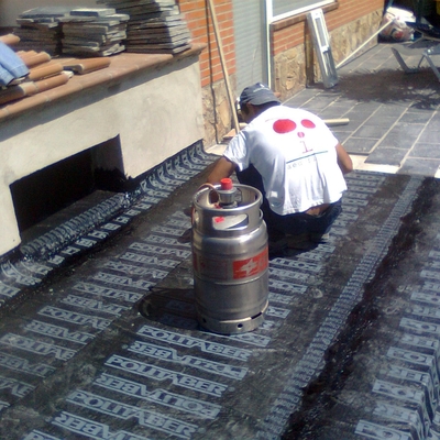 Soldado de tela asfáltica