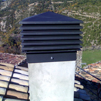 Sombrero metalico chimenea