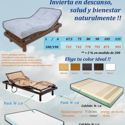 Somier articulado eléctico