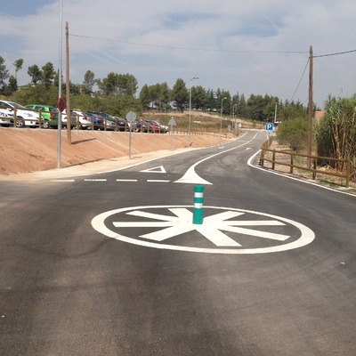 Marcas viales carretera