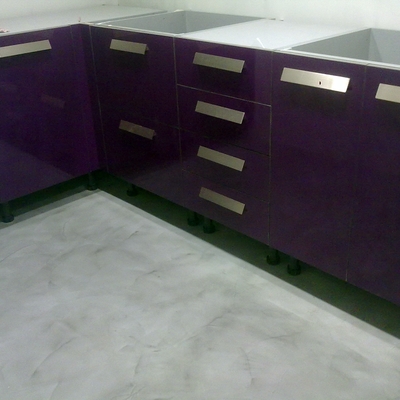 Suelo de microcemento en cocina