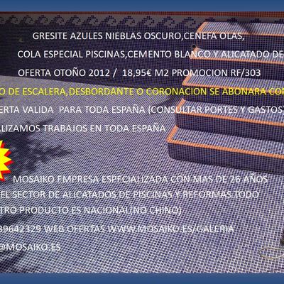 SUPER OFERTAS EN GRESITE PISCINAS MAS ALICATADO PRECIOS 2012