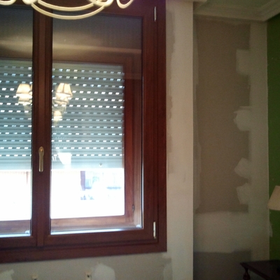 tabique acústico y ventana