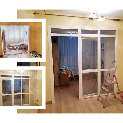 División de la estancia con tabique de pladur