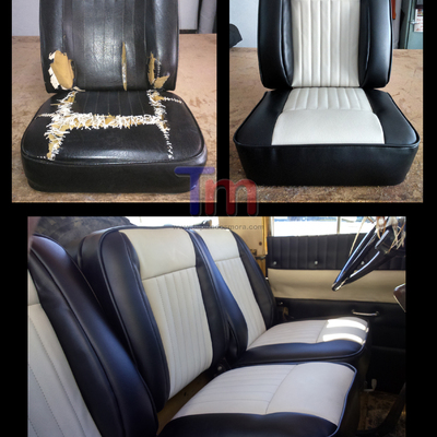 Restauración asientos Land Rover clasico