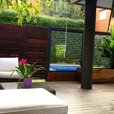 tarima exterior sintetica, vallas