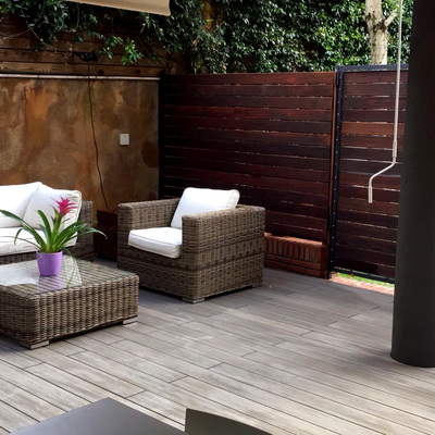 tarima exterior sintetica, vallas ipè