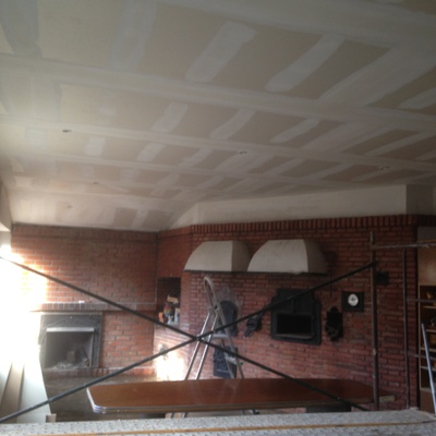 Techo liso con caida