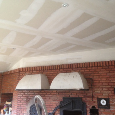 Techo liso con caida 