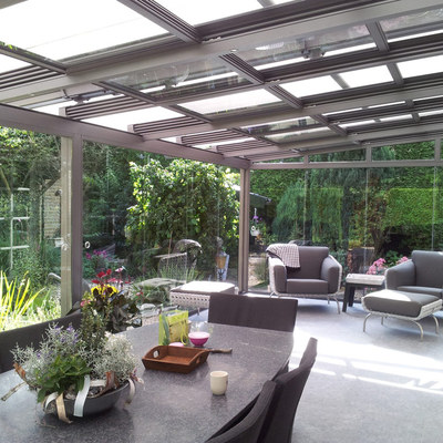 Techo móvil de vidrio motorizado