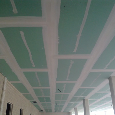 Techo pladur hidrofugo en garajes