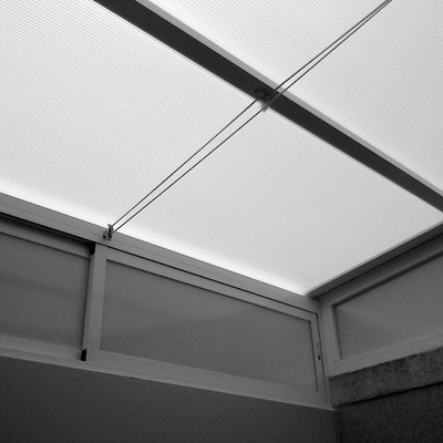 Techos aluminio y policarbonato corredizos.