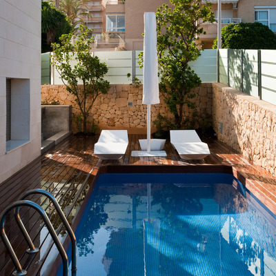 Terraza de madera en Alicante