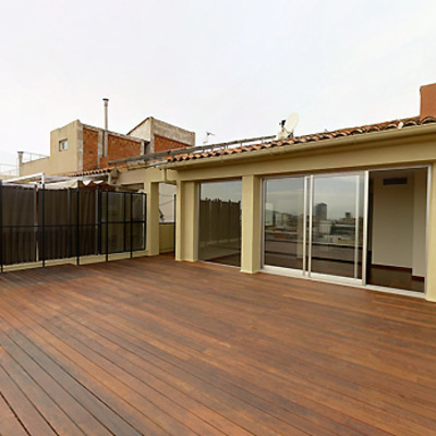terraza madera natural