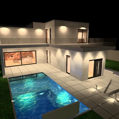 Proyecto de iluminacion de vivienda unifamiliar