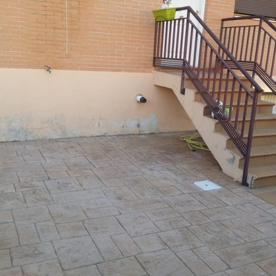 Antes REFORMA DE PATIO A RUSTICO