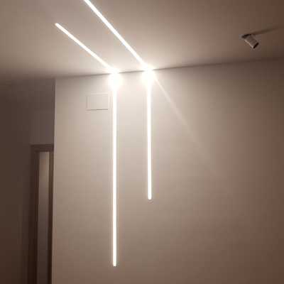 tiras led en habitación