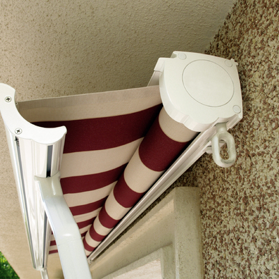 Toldo punto recto semicofre.