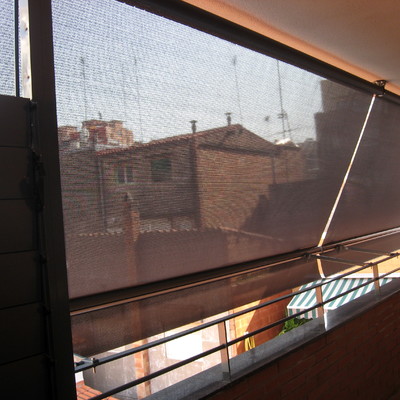 Toldos telónes/stor con tejido soltis