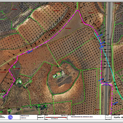 Trazado Canalización Hidraulica