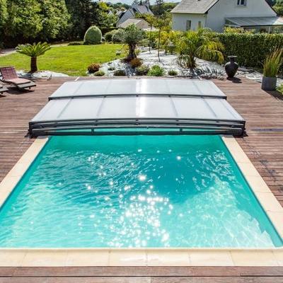 Cubierta de piscina retráctil