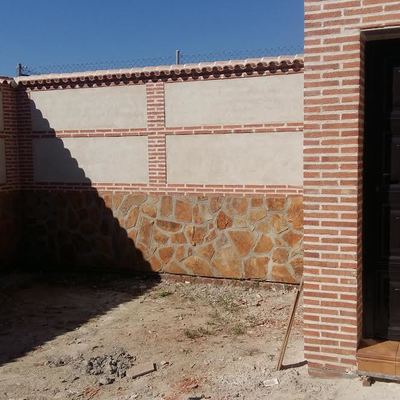 proceso terminación patio rústico