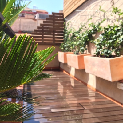 Terraza privada en Barcelona