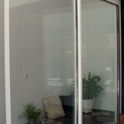 Vidriera corredera perfil blanco