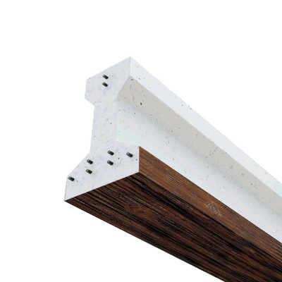 Viga Hormigón acabado madera