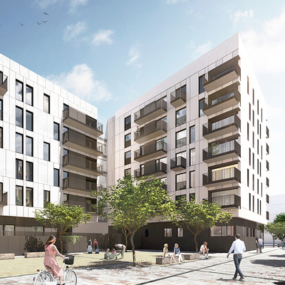 Edificio de 76 viviendas en Hospitalet de Llobregat