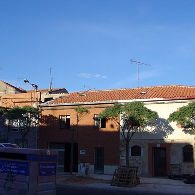 Vista completa del tejado terminado