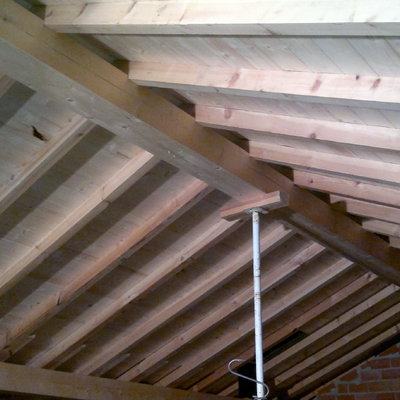 Vista de tejado y tillado