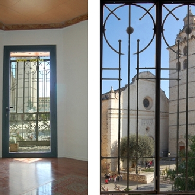 Vistes des del despatx: Santa Maria la Major d'Inca