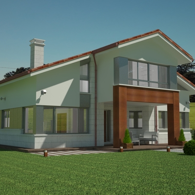 proyecto de vivienda unifamiliar de 205 m2 en dos plantas.