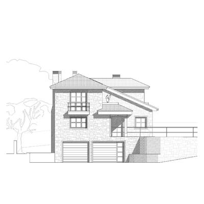 Vivienda Unifamiliar 3 (alzado)