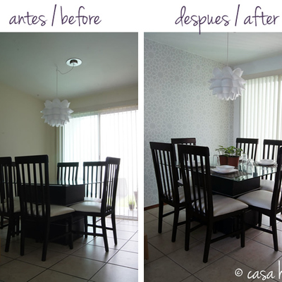 coclocacion papel en salon