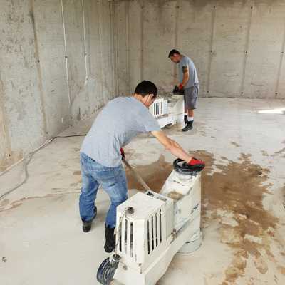 rebaje de pavimento de marmol