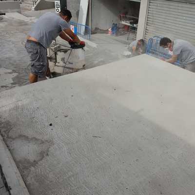 rebaje de pavimento de marmol