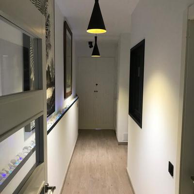 decoración, pintura, lámparas, iluminación