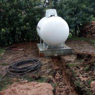 Depósito de gas propano A-1000L aéreo