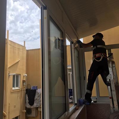 montaje de cerramiento