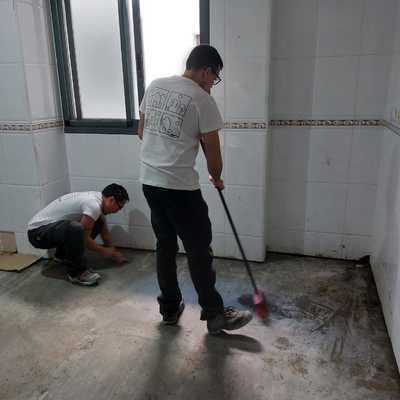 Limpieza tras ejecución de base niveladora