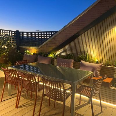 Iluminación jardín tira led