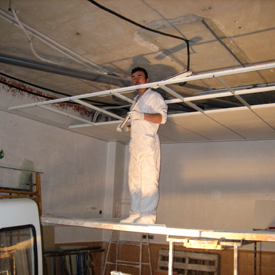 yo mismo colocaldo techo desmontable