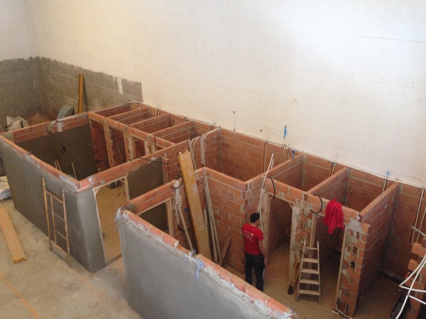 Construcción de vestuarios