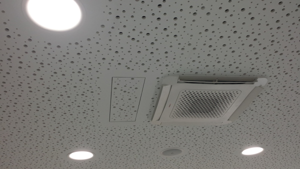 techo acustico perforado