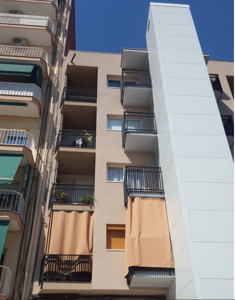 cerramiento de estructura para ascensor