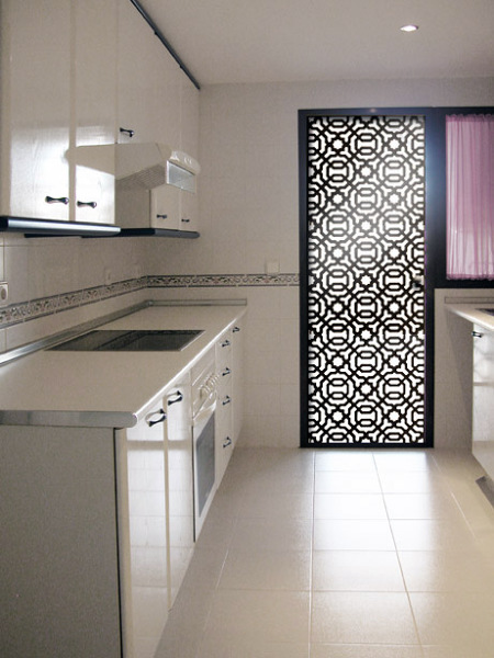 Celosía entre cristales