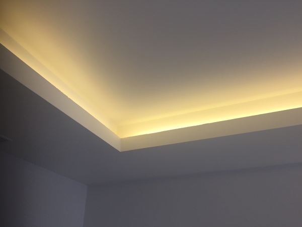Techo con candilejas para luz led