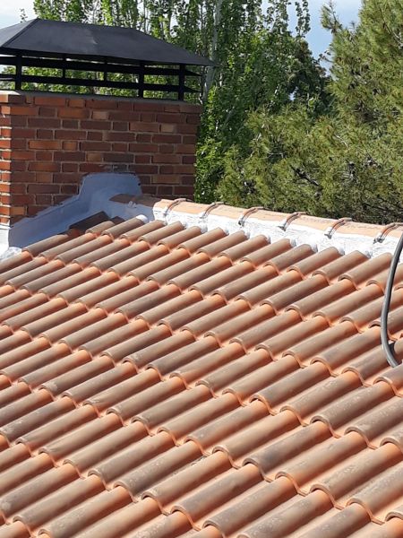 Impermeabilización de caballete central y de los laterales